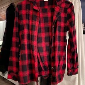 Plaid Cotton Pajama Shirt & Pants